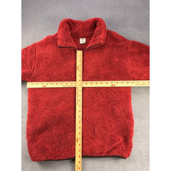 Pink Victoria Secret Fleece Zip Up Jacket, Red w/ Blk Trim, Women's Med - Picture 5 of 8